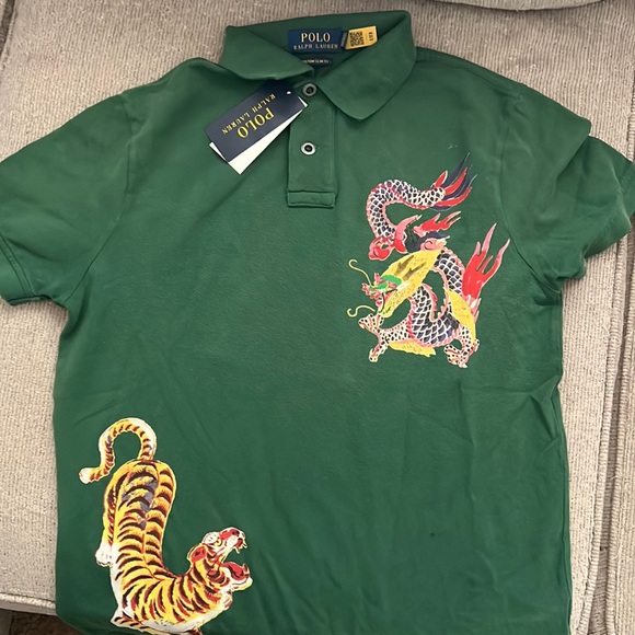 Ralph Lauren Polo Collard Shirt with Designs. - Picture 1 of 4